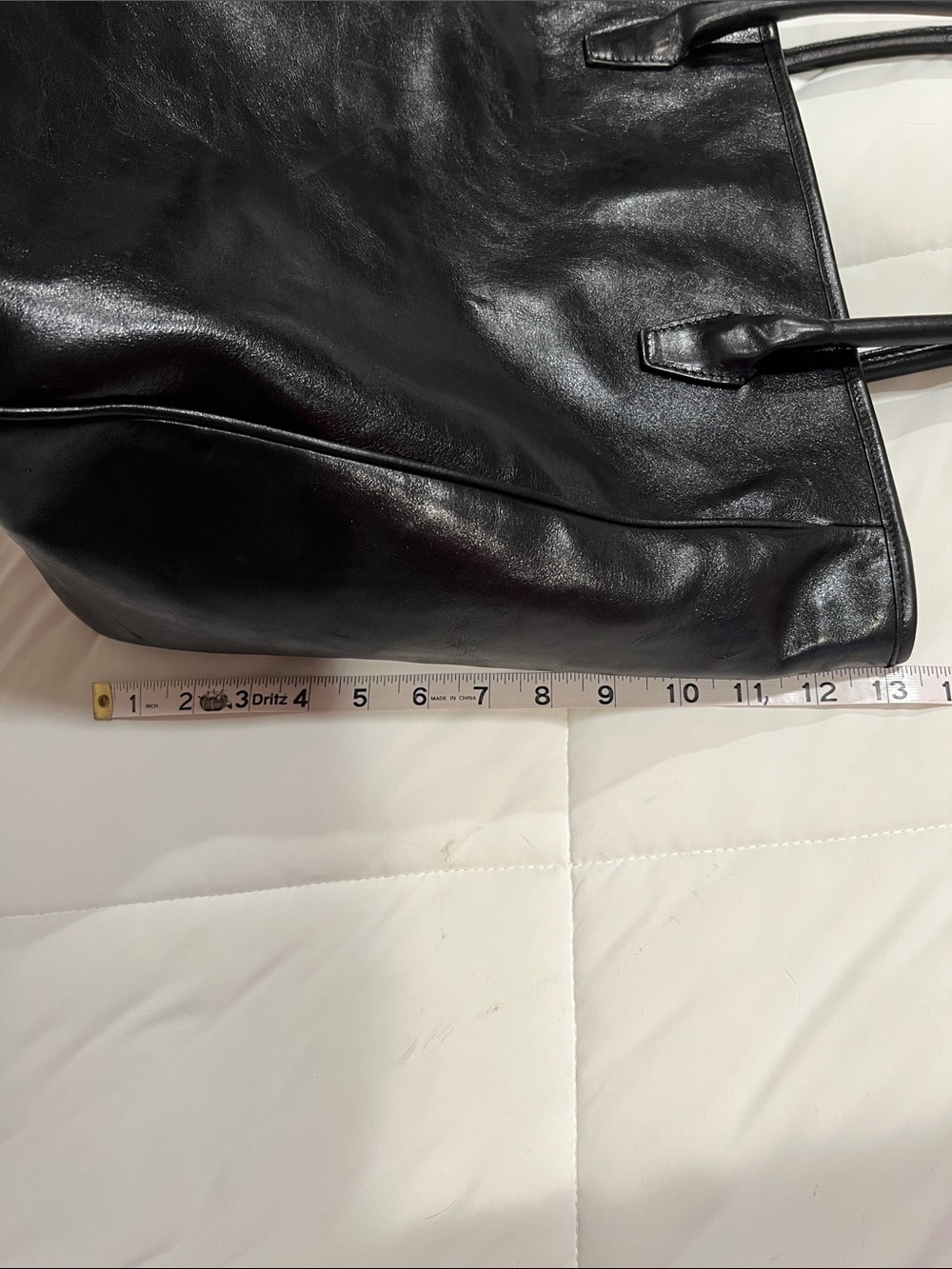 Italian Leather Tote - Picture 7 of 9